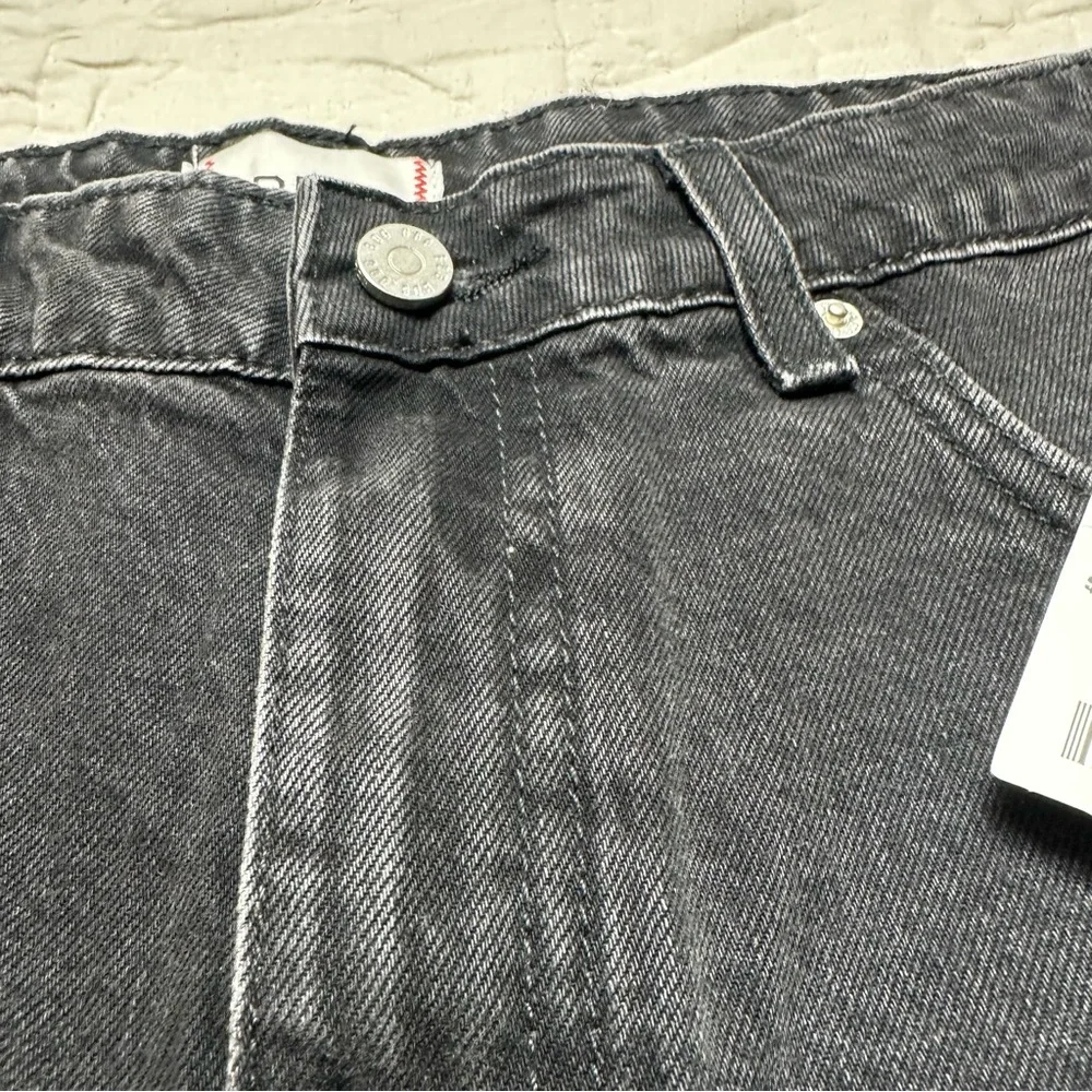 Washed Black Denim Shorts | High-Rise Relaxed Vintage-Style · BDG - Picture 6 of 13